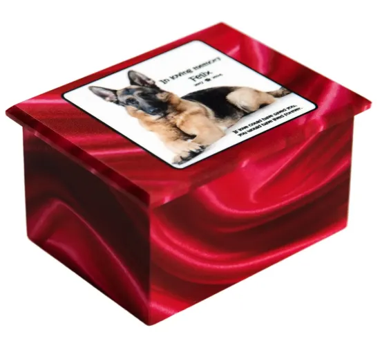 Pet Ashes Photo Box